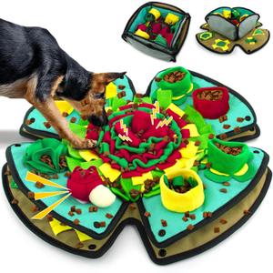 AWOOF Snuffle Mat for Dogs,Durable Interactive Dog Puzzle Toys Encourages Natural Foraging Skills,Durable Dog Feeding Mat for Boredom and Mental Stimulation for Large, Medium and Small Dogs