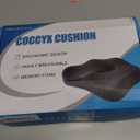 Memory Foam Seat Chair Cushion for Relieves Back Sciatica Pain Tailbone Pain Coccyx Degenerating Disc Orthopedic Osteoarthritis Prostate Cushion Low Back Pain Cushion Hip Shaping (Dark Gray)