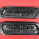 2pack OEM 2500 Heavy Duty Emblems Left Right Side Badges Hood 3D ABS Compatible with fits 2500 68632969AA 68362211AC (Black)