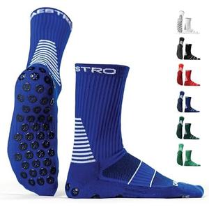 Men's Anti-Slip Soccer Socks, Non Slip Football/Basketball/Sports Grip Socks, Large