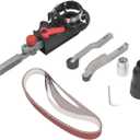 Belt Sander Adapter, Belt Sander Adapter Corner Detailing File Sander Attachment 15mm Belt Removal Professional Polishing Tool for, Belt Sanders