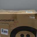 VIVOHOME Height Adjustable High Back Stadium Seats with Back Support and Cushion, 2 Pack Portable Bleacher Chairs with Cup Holder and Shoulder Strap, Black