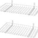 WALMANN 12x24 inch Wall Shelf, Wall-Mounted Storage Shelf for Garage, Closet, Laundry Room, Heavy Duty Floating Shelf, Holds Up to 60 lbs(Pack of 2, White)