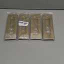 HOMOTEK 7 in Flush Pull Sliding Closet Door Handles 4 Pack Recessed Rectangular Big Handles Bypass Door Handles, Large Size Stainless Steel Barn Door Finger Pull Set, Free of Sharp Edge (Brushed Brass)