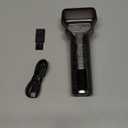 Electric Razor for Men with Pop-Up Trimmer: Rechargeable Cordless Foil Shaver for Face - Wet/Dry/Anti-Slip Waterproof Shavers with LED Display - Metal Handheld Design Light Gray