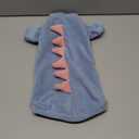 Dinosaur Sphynx Cat Clothes, Soft Polar Fleece Sweater for Cat, Elastic Pet Clothes Thick Winter Warm Outfit for Hairless Cat, Devon, Cornish, Small Dogs Apparel with Sleeves (Sky Blue, XX-Large) (XXL (12.5-15 lbs))