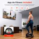 Sunny Health & Fitness Twist Steppers with Resistance Bands, Compact Mini Stair Step Machines for Low-Impact Home Cardio Workouts