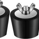 3 Pcs Pool Plugs 1" to 2" Stainless Steel Bolts, Heavy Duty Rubber Winter Expansion Plugs for Above Ground Pool Return Line (1 Inch,1.5 Inch,2 Inch)