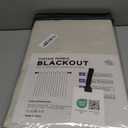 100% Blackout Shield Linen Blackout Curtains for Bedroom 108 Inches Long, Back Tab/Rod Pocket Living Room Drapes, Thermal Insulated Blackout Curtains 2 Panels Set, 50" W x 108" L,Cream