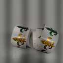 Whaline Mardi Gras Stickers Roll Laser Fleur de Lis Seal Stickers Purple Yellow Green Waterproof Self-Adhesive Decals for Envelope Journal Decor Carnival Party Supplies, 500Pcs