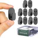 Metal Cubicle Hooks for Fabric Walls Cubical Wall Hooks, Versatile Use Pins & Picture Hangers Hook for Work, Cork Board & Wall Decor 10 Pcs Push Pin Hooks Office Cubicle Accessories, Organizers, Black