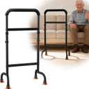 Heavy-Duty Stand Assist for Chair & Couch Wide 17.5" Iron Base, Adjustable Height 29.5"-38.7",600lb Capacity Mobility Aid for Seniors & Recovery