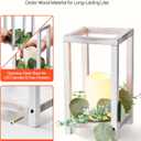 VEVOR 12 Set/36 Pcs Wooden Wedding Lantern Centerpiece, Includes 12 Wooden Lantern Candle Holder 12 Flameless LED Candle 12 Eucalyptus Leaves Wreath for Wedding Table Party Farmhouse Decor, White
