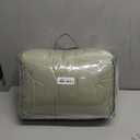 Queen Size Winter Down Alternative Comforter Quilted Duvet Insert with Microfiber Filling - All Season Reversible Warm Home Comforter - Machine Washable, Green