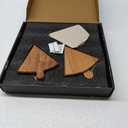 Pizza Serving Board - Wooden Serving Tray 12' Inch Dia - 6 Individual Charcuterie Boards and a Pizza Plate. The Ultimate Pizza Serving Tray Experience.
