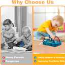 Toddler Toys LED Busy Board,Montessori Toy for 1-3 Year Old, Kids Sensory Board, Light Switches Preschool Learning Activities Travel Toy for 1 2 3 4 Boys Girls Birthday