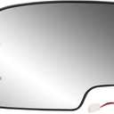 Driver Side Heated Mirror Glass Replacement for 2003-2007 Cadillac Escalade, Chevrolet Avalanche, Silverado, Suburban, Tahoe, GMC Sierra, Yukon - Exterior Side View Convex Mirror with Turn Signal