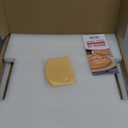 Unicook Round Pizza Stone for Oven and Grill 16 Inch, Oven Baking Stone for Bread, Cordierite Pizza Pan for Baking Crispy Bread and Cookies, Includes Carry Rack and Dough Scraper