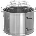Stainless Steel Grill Cooking Smoking Attachment, Charcoal, Rib Hanging System for Weber 22 inch Kettle Grills - Turns Your Kettle into Smoker