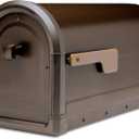 Architectural Mailboxes Roxbury Heavy Duty Steel Metal Post Mounted Mail Box for Outside, Rubbed Bronze, Large Curbside Mailbox with Magnetic Latch