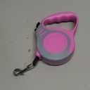 Retractable Dog Leash Automatic Telescopic Tractor Dog Tape, Pet Tape 10/16 FT Durable and Convenient, with Non-Slip Handle, Suitable for Small and Medium-Sized Dogs (Gray Pink)