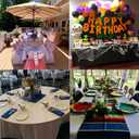 6 Pack White Tablecloth 60 x 120 Inch Table Cloth for 8 Foot Rectangle Tables, Wrinkle Resistant Washable Polyester Fabric Table Covers for Party, Wedding,Dining,and Banquet