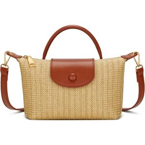 KKXIU Mini Top Handle Purse for Women Small Summer Straw Beach Crossbody Bags for Lady Handbags