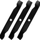 Mower High Lift Blade for 532137380, Craftsman Husqvarna Poulan AYP 50 inch Deck 137380 156468, GT GTH 2250 2350 2550, 3 Pack