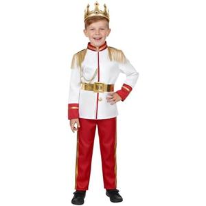 Dormstop Boys Prince Charming Costume Kids Royal Prince Dress Up for Cosplay Fairytale Ball Halloween Birthday Party Outfit 4-5