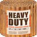 AHEONLAR Corrugated Metal Garden Edging, 5''25Ft Steel Landscape Edging Border, Flower Bed Edging Borders, Metal Lawn Edging for Landscaping, Garden, Pathway, Lawn, Flower Bed, Garden Fence (Rusty)