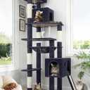 Globlazer Heavy Duty Cat Tree, 70 inch Sturdy Cat Tree for Indoor Cats Extra Large Cat Tower with Scratching Post, Hammock, Cat Condo for Adult Cats Kittens, F70 Pro, Dark Grey
