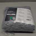 LuxClub 4 PC King Size Sheet Set Deep Pockets 18" Wrinkle Free Cooling Bed Sheets Machine Washable Hotel Bedding Silky Soft - Light Grey King