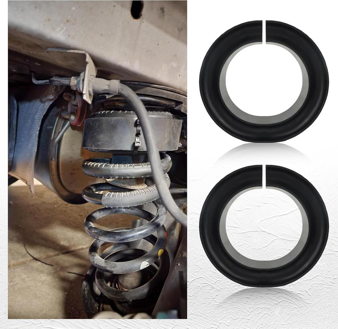 2PCS Coil Spring Spacer for 5-5.5 Inch Car Enhance Spring Rate,Heavy-Duty Coil Spring Booster of Vibration Damping Thick Rubber Washers,Universal Coil Spring Spacers for Car Accessories
