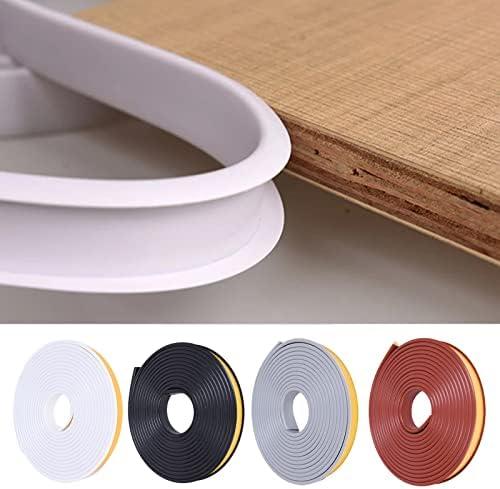 U-Shape Edge Banding, 16.4ft Self Adhesive Veneer Edging, TPE Flexible Furniture Edge Protector for Cabinet Repair Furniture Restoration (32MM, Grey)