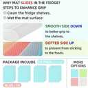 16Pcs Refrigerator Mats, Waterproof Non-Slip EVA Refrigerator Liner Pads Drawers Shelves Cabinets Storage Kitchen and Placemats-B-16-1