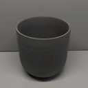 LE TAUCI 12 Inch Pots for Plants, Ceramic Large Planters for Indoor Plants, Indoor Plant Pots for Home Garden Patio Office, Big Planter Pots with Drainage Hole and Rubber Plug, Charcoal Gray