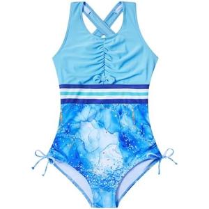 BFUSTYLE Girls Swimsuit One Piece Bathing Suit 5T Years Sleeveless Beach Swimwear