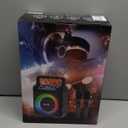 Karaoke Machine for Adults - Portable Bluetooth Karaoke Speaker with Two Wireless Microphones, PA System Speaker Supports TF Card/USB, AUX in, REC, Bass & Treble for Party/Meeting