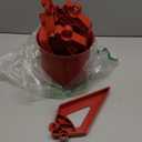 Choclaif Pot Feet for Outdoor Planters Large - 12 PCS of Pot Toes, Elevate Your Flower Pots and Prevent Stains and Water Damage(Orange, Small)