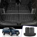 Rongtaod Cargo Mat Compatible with 2021-2025 2026 Kia Sorento Cargo Liner Trunk Mat TPE All Weather Back Seat Cover Protector 2024 Sorento Accessories (Trunk Mat with Backrest Mat)