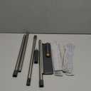 3-in-1 Window Squeegee for Home - 60" Window Cleaning Kit with 3 Microfiber Cloths & Screen Brush, All-in-1 Cleaner Tool for Outdoor Windows, Glass Door & Screens, Lightweight & Easy Storage