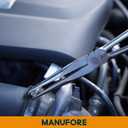 MANUFORE 5-Piece 11-Inch Long Nose Pliers Set- Straight, 45 and 90 Bent, Circle Nose and Diagonal Pliers-Premium Carbon Steel & CR-V, Long Reach for Electronics, Automotive and DIY