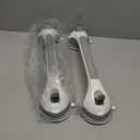 TAILI Grab Bars for Bathtubs and Showers 2 Pack Suction Grab Bar, Heavy Duty Shower Handle Removable Bath Handrails for Seniors and Elderly, Bathroom Safety Grip No Drilling Waterproof,Grey (16.8", Gray)