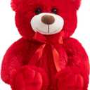 Super Color Teddy Bear Stuffed Animals Plush Toy for Children Girlfriend Family Congratulations Baby Shower Birthday Red 14 inch