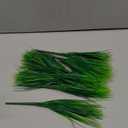 alyptus Artificial Grass Outdoor 12 Bundles Fake Plants Outside Green Onion Faux Greenery Shrubs for Front Porch Planters Pot Dcor for Outdoors (Grass)