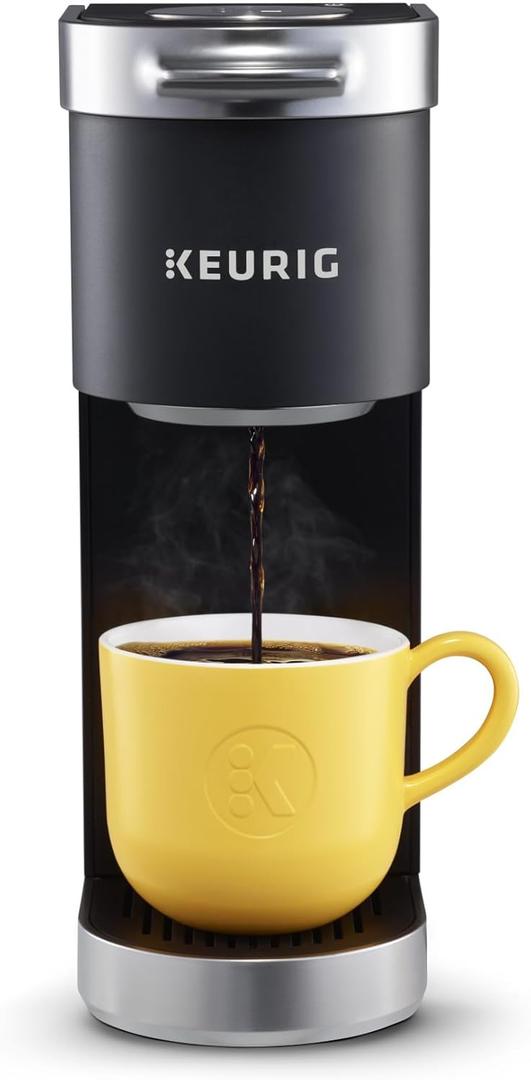 Keurig K-Mini Plus Single Serve K-Cup Pod Coffee Maker, with 6 to 12oz Brew Size, Stores up to 9 K-Cup Pods, Travel Mug Friendly, Matte Black