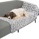 Stuffed Premium Soft Dog Couch Blanket, with Flannel Cute Paw Print, 30 * 70 inches, Cat Blanket Puppy Supplies Dog Products Stuff Essentials, Gray 