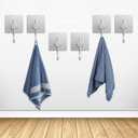 2 x PMMASTO Aluminum Wall Hooks for Towels and Robes, Silver, 6 Pack | Aluminum Wall Hooks Organize Towels, Robes And Coats in Bathrooms, Bedrooms, Kitchens Or Entryways
