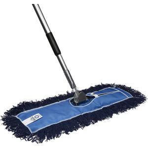 Nine Forty 24" Premium Nylon Dust Mop- Heavy Duty Mop Head for Industrial, Commercial, and Residential Cleaning - Dry Floor Duster for Hardwood Surfaces and Commercial Applications - Blue