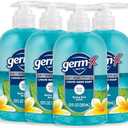 Germ-X Antibacterial Hand Soap, 12 Oz (Pack 4), Moisturizing Liquid Hand Wash for Kitchen or Bathroom, pH Balanced & Dermatologist Tested, Spring Rain Scent, Pump Bottle